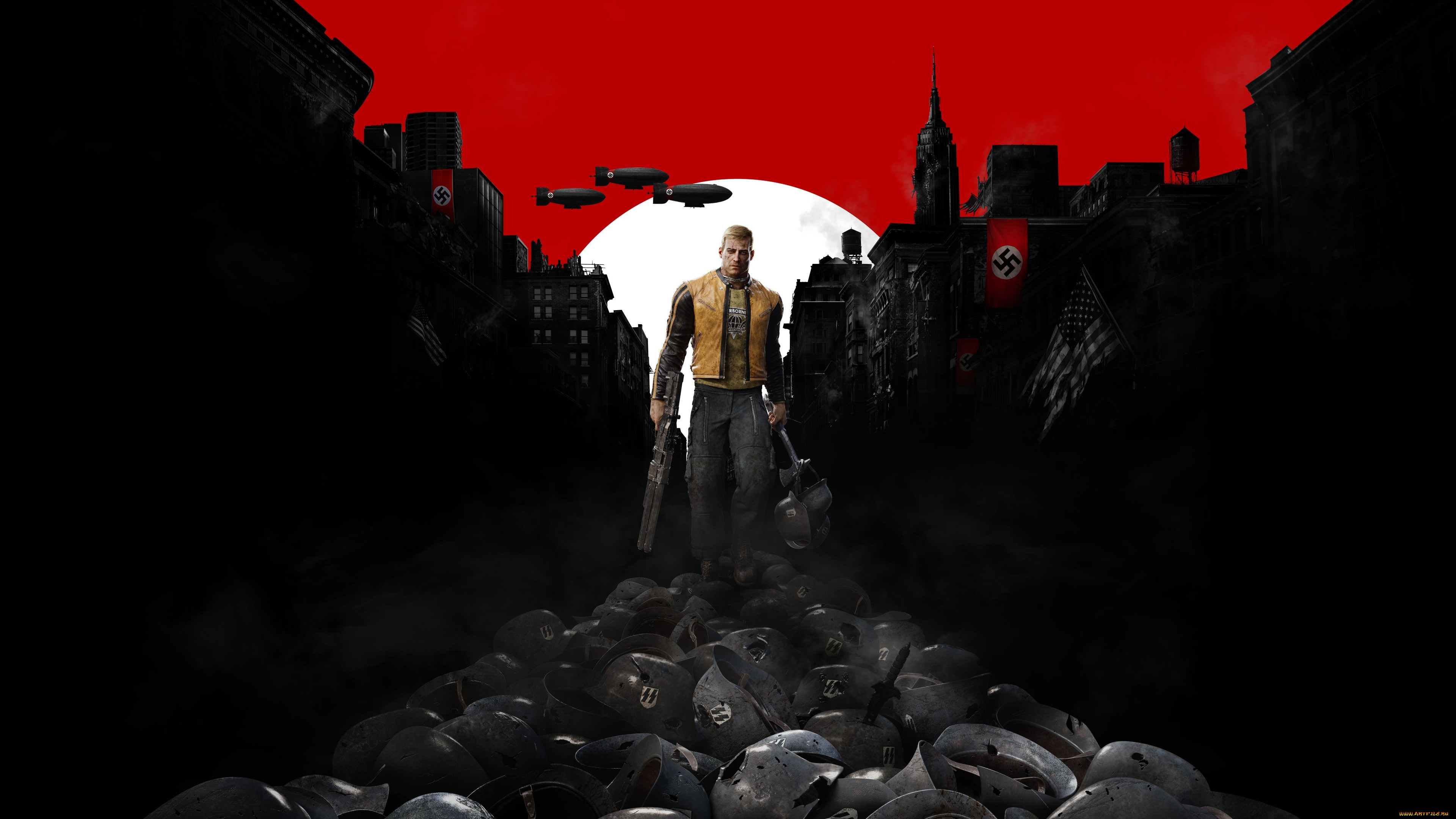 Обои Wolfenstein II: The New Colossus Видео Игры Wolfenstein II: The New  Colossus, обои для рабочего стола, фотографии wolfenstein ii, the new  colossus, видео игры, action, шутер, the, new, colossus, wolfenstein, ii